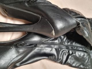 Botas altas negras tacón alto