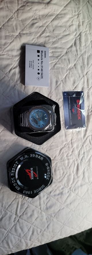 Casio G-SHOCK GM-2100D-2A - Azul y Plata