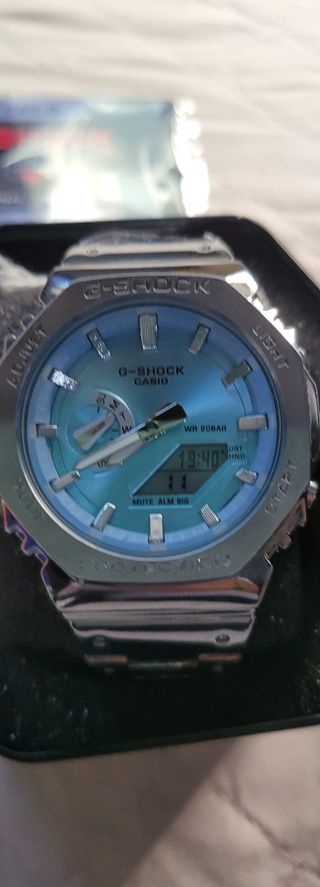 Casio G-SHOCK GM-2100D-2A - Azul y Plata
