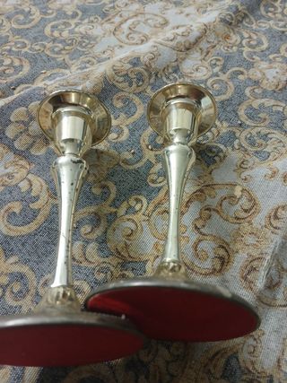  Vendesi 2 candelabri in argento sil