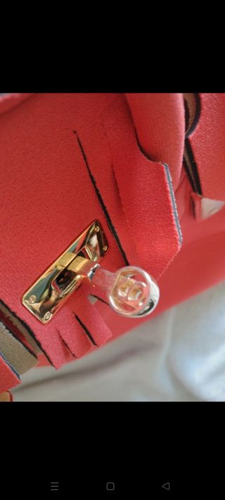 Borsa Leghila Arancione con Frange