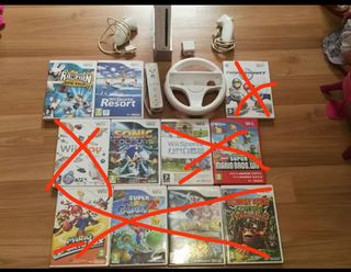 Wii blanca + 3 juegos