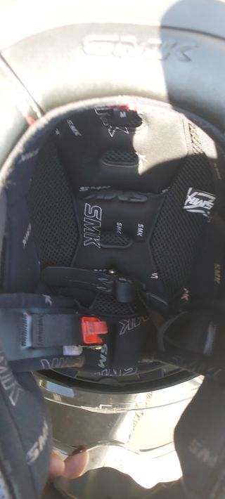 Casco moto SMK taglia M - Nero/Oro