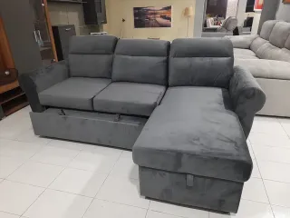 Sofá cama + mesa centro + mesa comedor