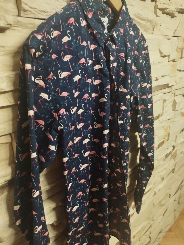 Camisa flamencos slim fit - Manga larga