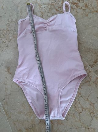 Maillot ballet niña rosa