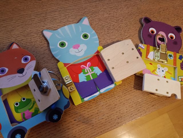 Juego Djeco de cierres: 3 piezas