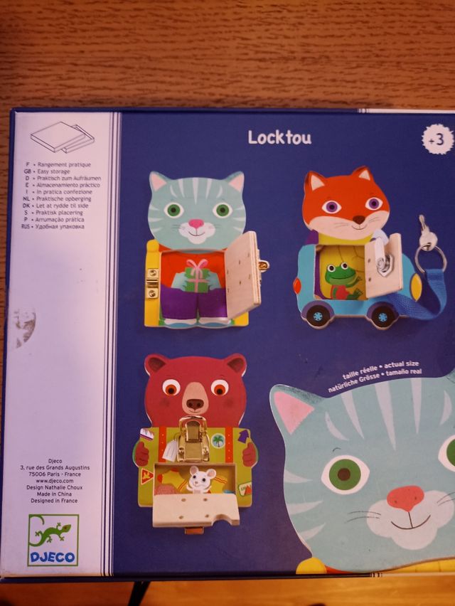 Juego Djeco de cierres: 3 piezas