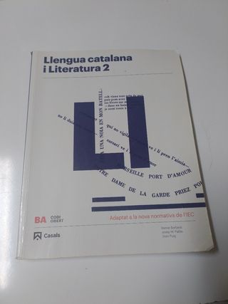 Llengua catalana i Literatura 2 BA 2020
