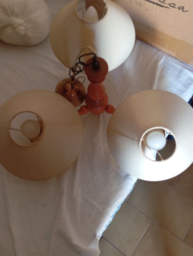 Lamparas provenzal 3 luces 10€ /unidad