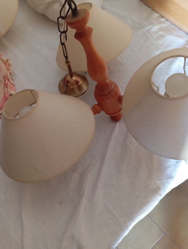 Lamparas provenzal 3 luces 10€ /unidad