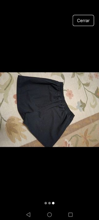 Shorts negros Pull&Bear - Talla S