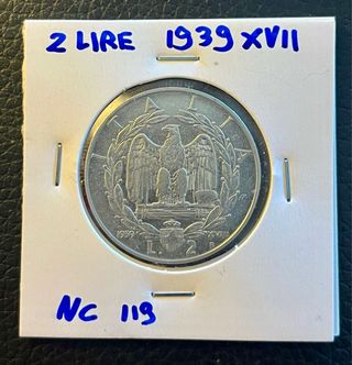 2 Lire Italia 1939 - Regno