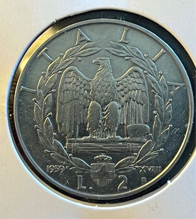 2 Lire Italia 1939 - Regno