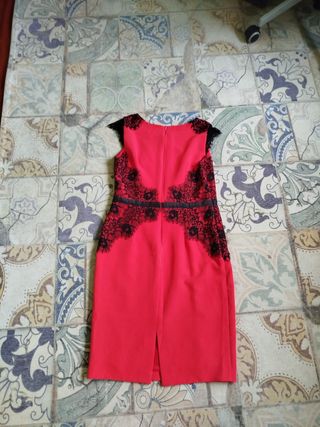 Vestido rojo encaje MSA