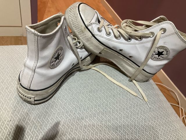 Converse blancas plataforma
