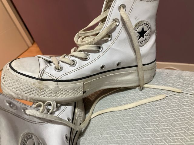 Converse blancas plataforma