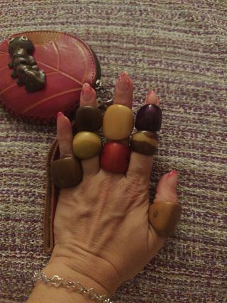 Anillos de Tagua - 7 piezas-POR SEPARADO