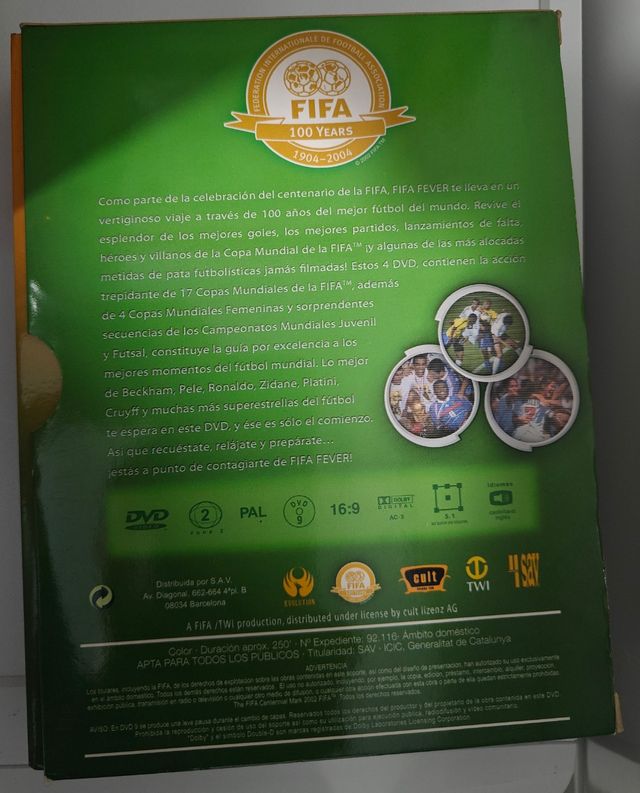 FIFA Fever: 100 Años de Fútbol (4 DVDs)