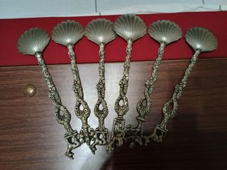 Cucchiaini argento conchiglia