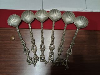 Cucchiaini argento conchiglia
