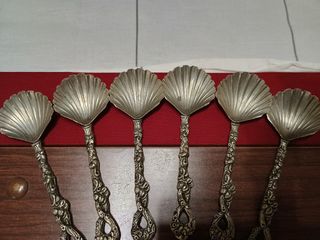 Cucchiaini argento conchiglia