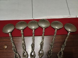 Cucchiaini argento conchiglia