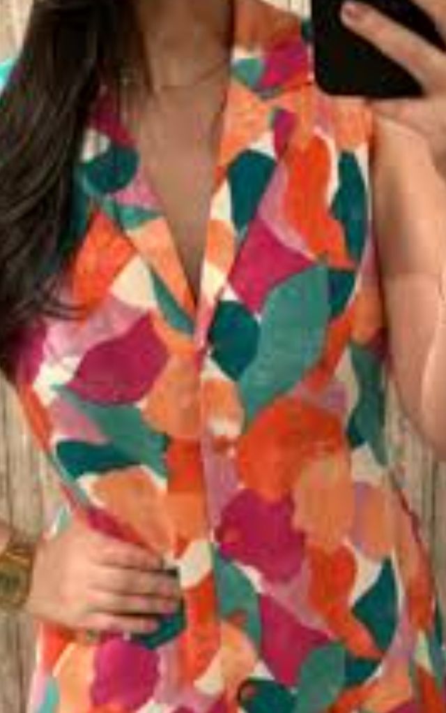 Vestido multicolor estampado