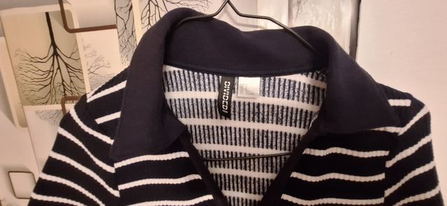 Vestido rayas blanco-negro