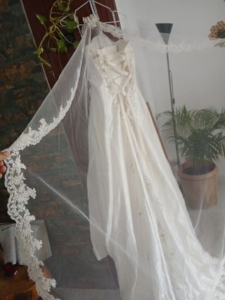 Vestido novia ZAHARA blanco