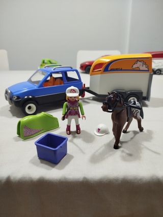 Playmobil 5223 - Caballo y remolque