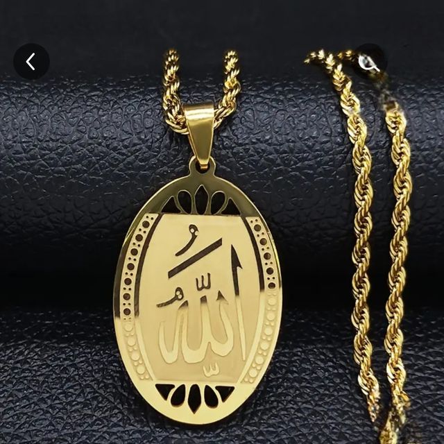 Collar con Nombre de Alá - Dorado