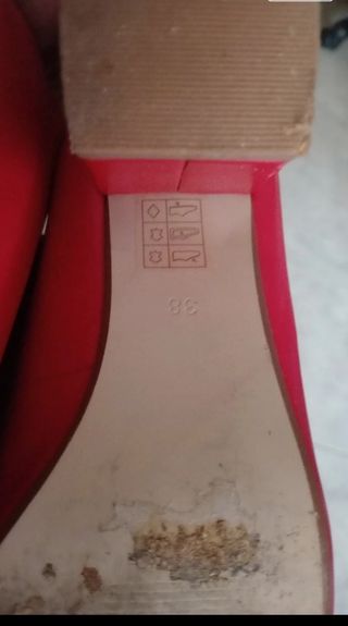 Salones rojos Zendra - talla 38