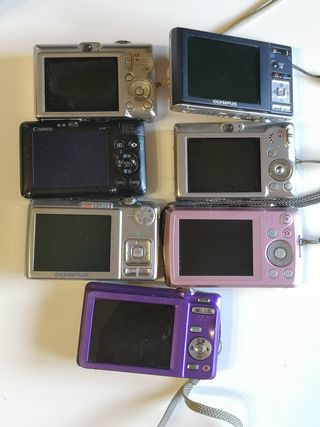 7 cámaras digitales: Canon, Olympus, Casio, Fujifi