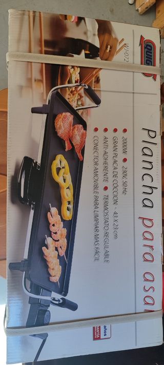 Plancha asar Quigg 2000W - Nueva