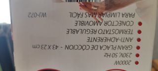 Plancha asar Quigg 2000W - Nueva