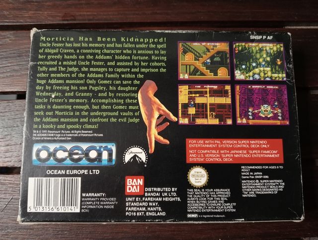 SNES PAL -The Addams Family / La Familia Addams