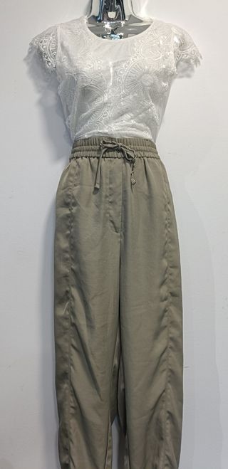 Pantalones Zara - Caqui