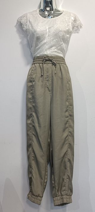 Pantalones Zara - Caqui