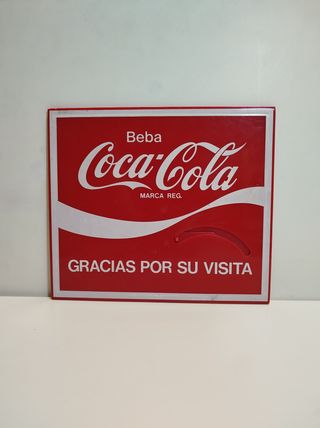 Cartel Coca-Cola abierto/cerrado