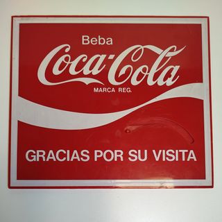 Cartel Coca-Cola abierto/cerrado