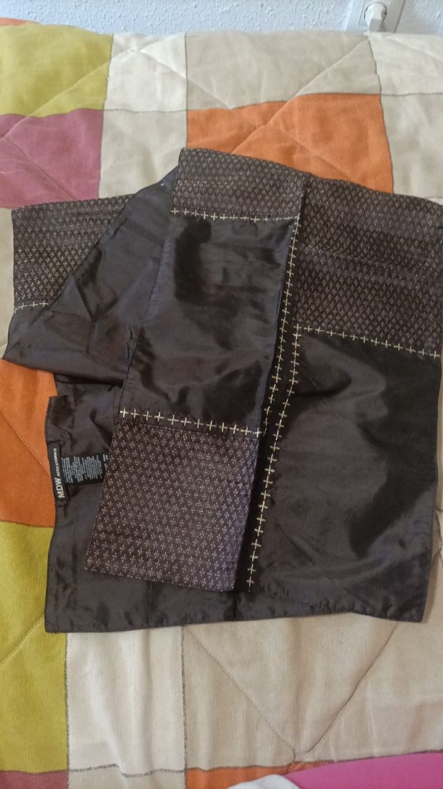 Bufanda Massimo Dutti marrón-dorado