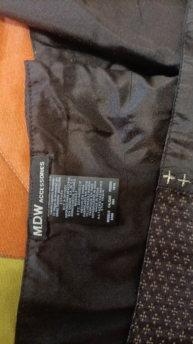 Bufanda Massimo Dutti marrón-dorado