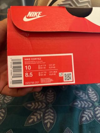 Zapatillas Nike Cortez Beige/Plata - 42