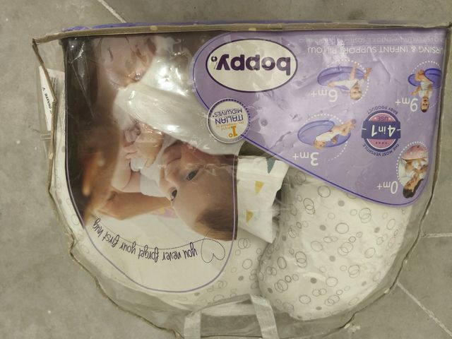 Cojín lactancia Boppy - Gris