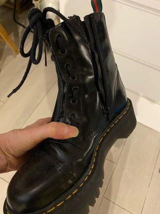 Botas estilo martens plataforma negras 38