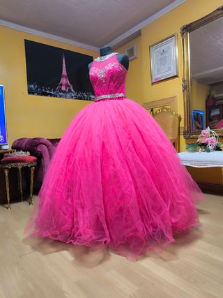 Vestido Quinceañera fucsia