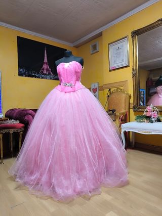 Vestido Quinceañera Rosa