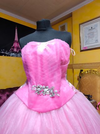 Vestido Quinceañera Rosa