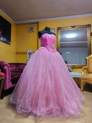 Vestido Quinceañera Rosa